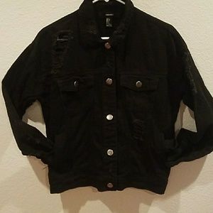 Distressed Denim Jacket